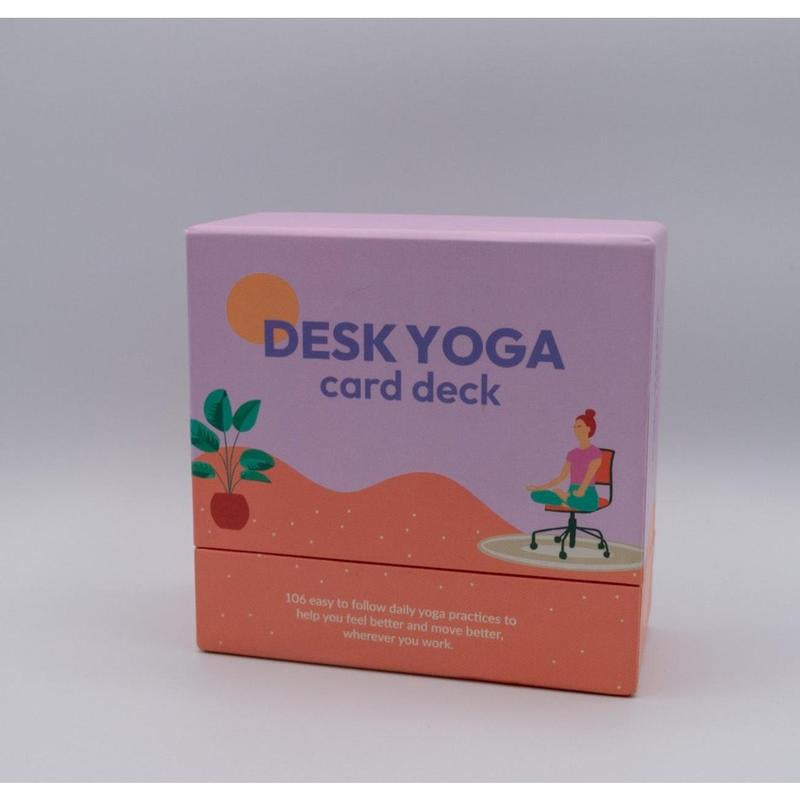 Desk Yoga Cards - Set of 106 Yoga Cards for Stress Relief, Relaxation, and Mindfulness